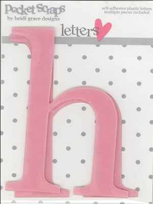 Heidi Grace - Loving You - Plastic Alpha Stickers h - 2/pk  (sold in 3's)